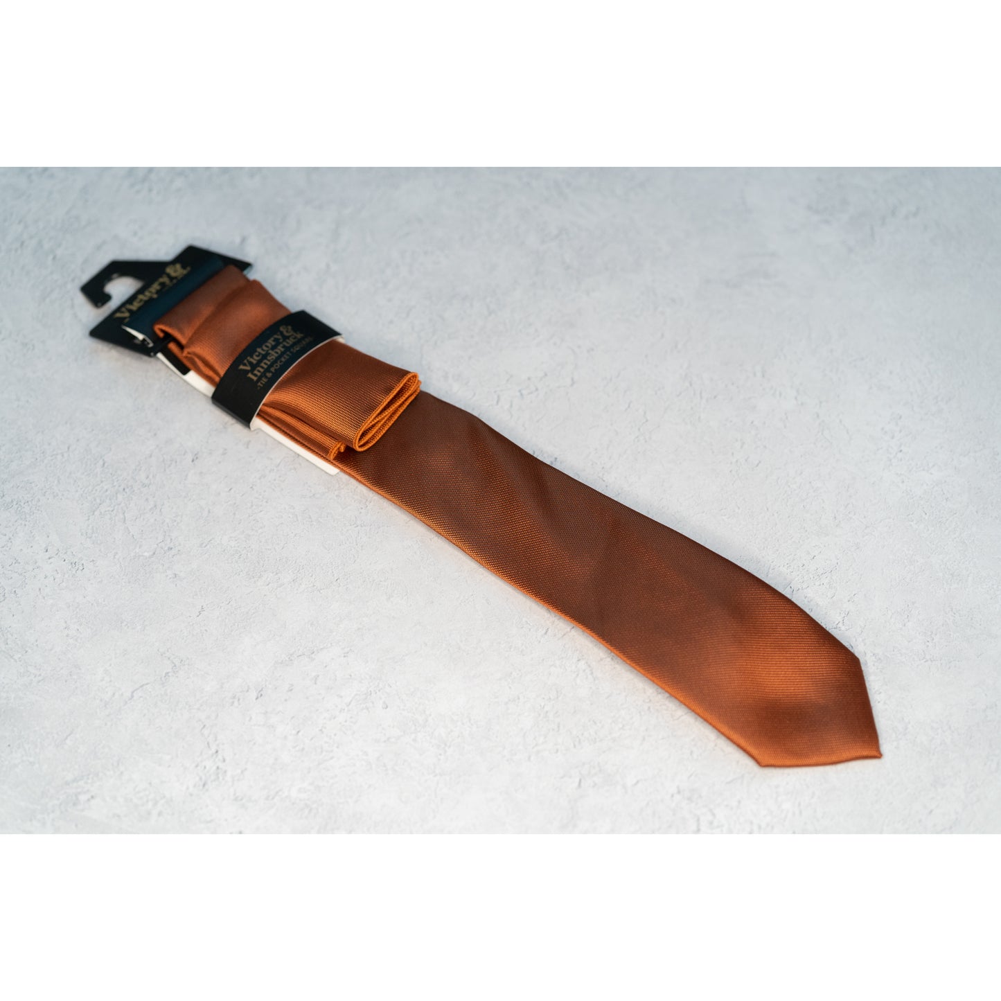 RUST TEXTURED TIE GIFT SET