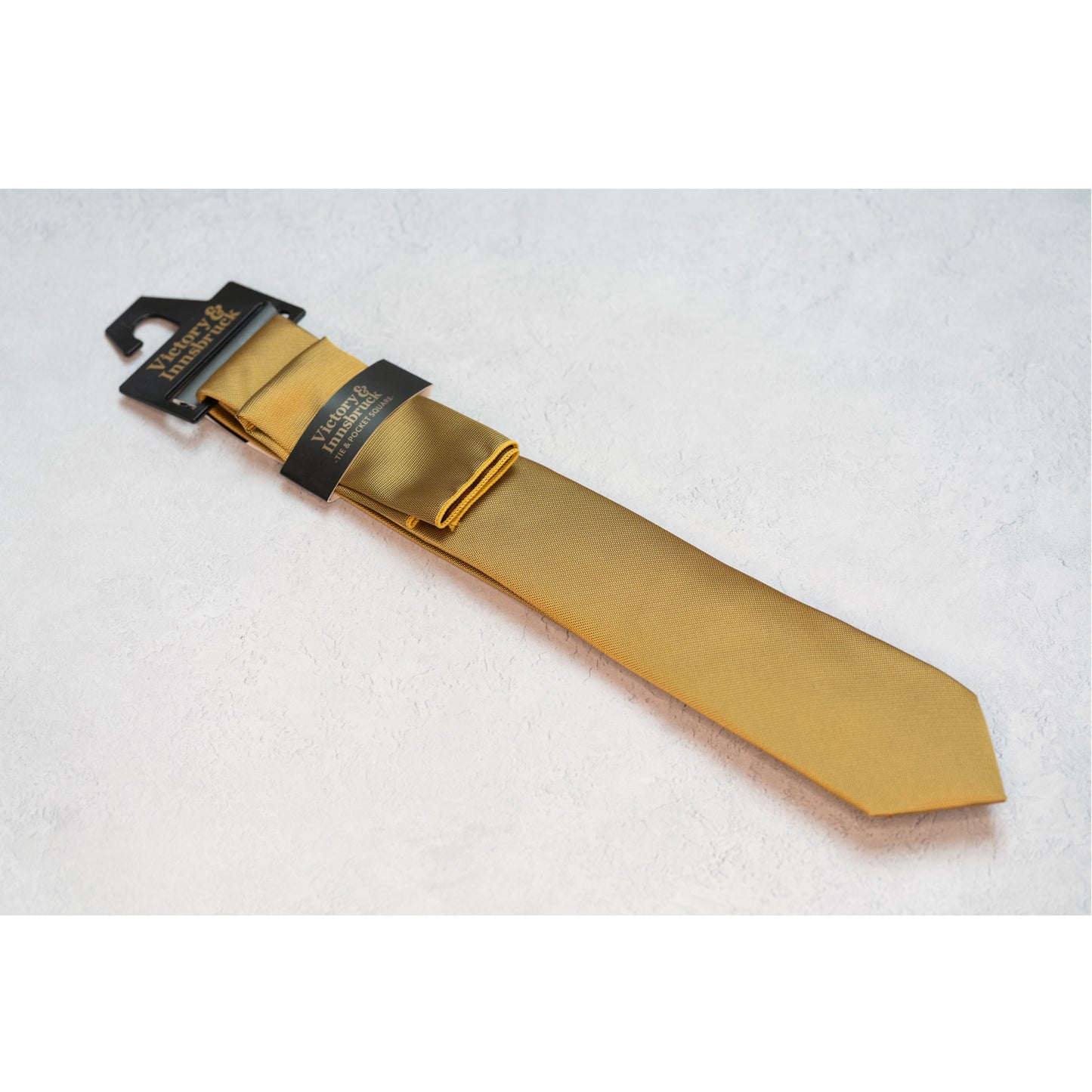 MUSTARD YELLOW TEXTURED TIE SET