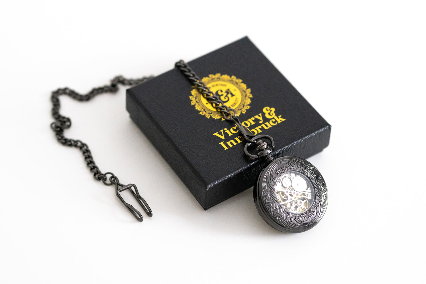 Steampunk Pocket Watch | Gunmetal | The Armstrong II