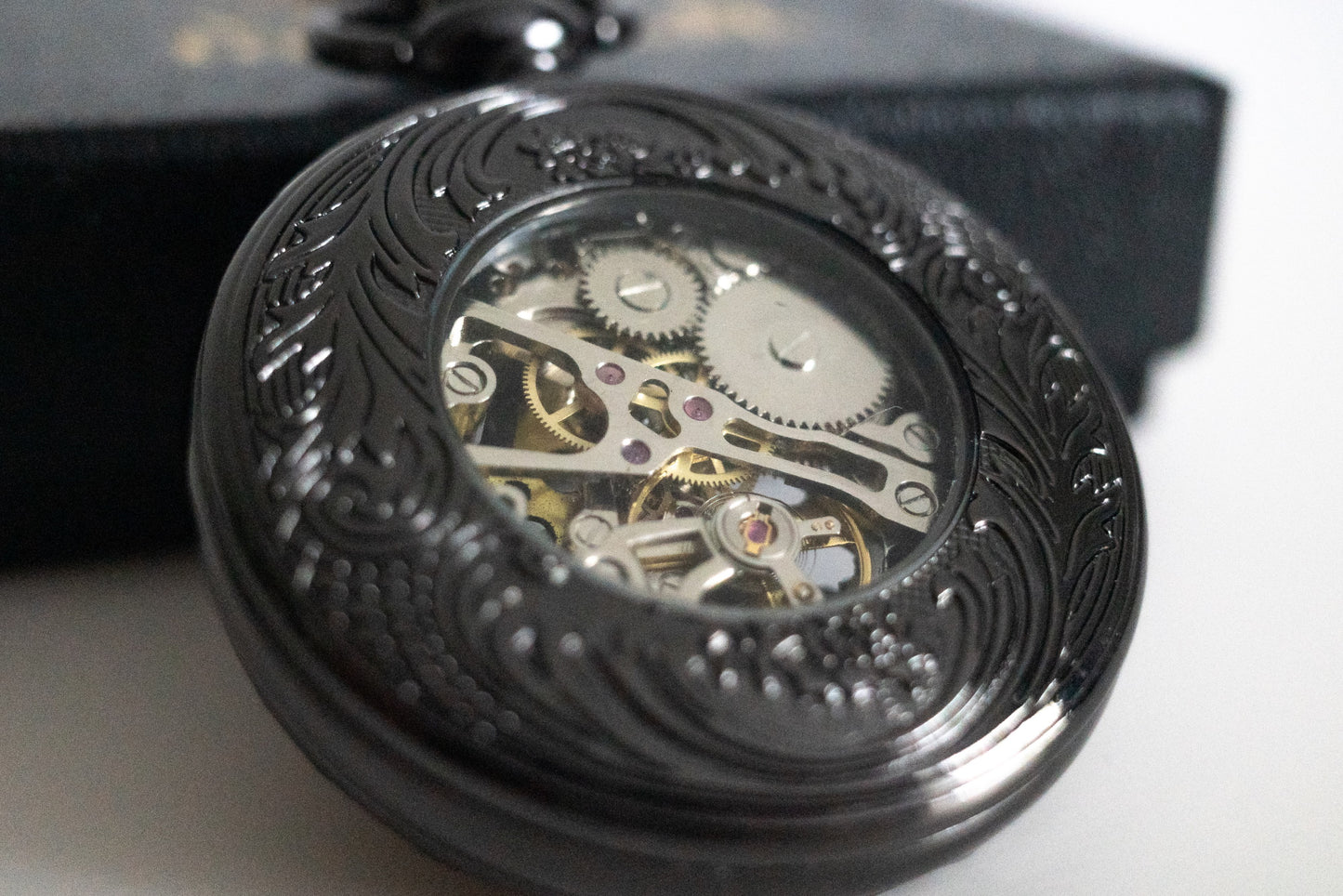 Steampunk Pocket Watch | Gunmetal | The Armstrong II