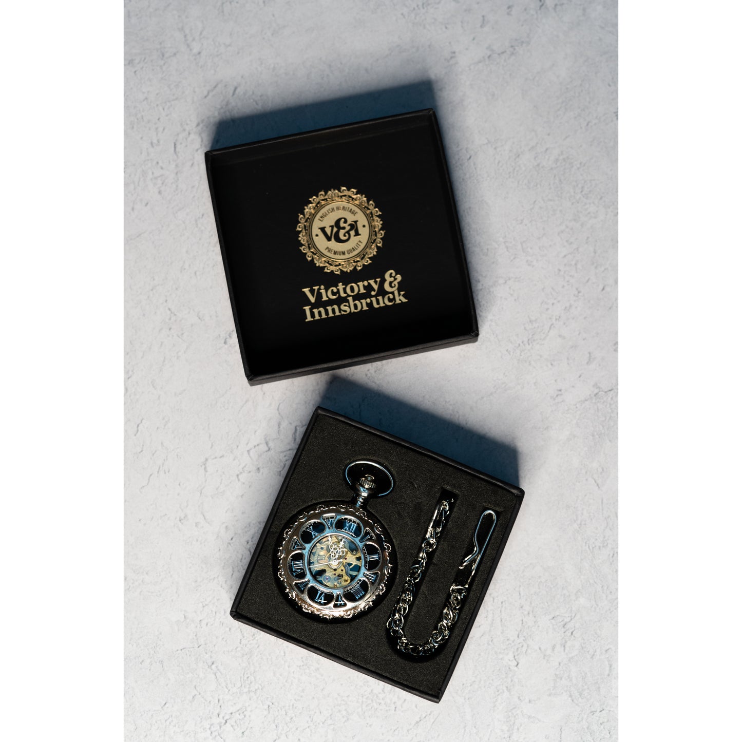 Steampunk Pocket Watch | Silver | The Milburn II