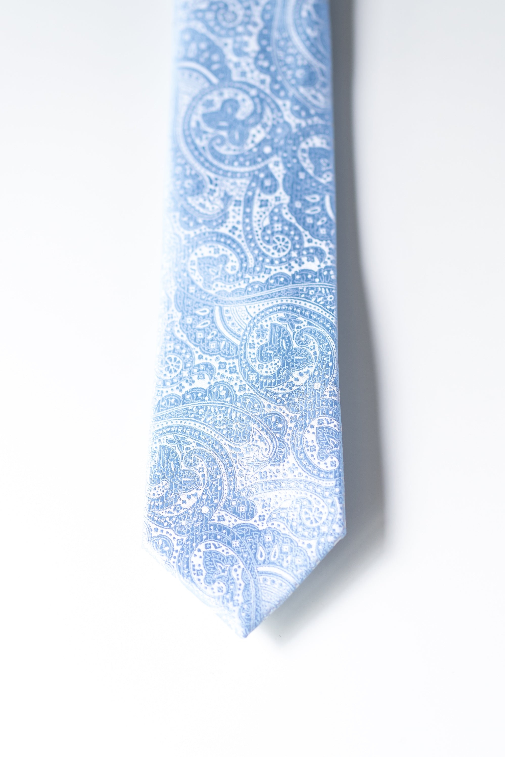 Light Blue Paisley Tie Box Set