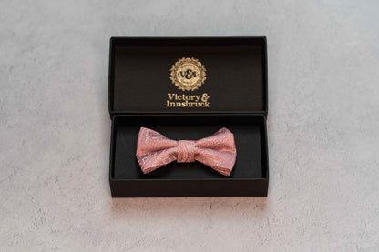 BOY'S DUSTY PINK PAISLEY BOW TIE