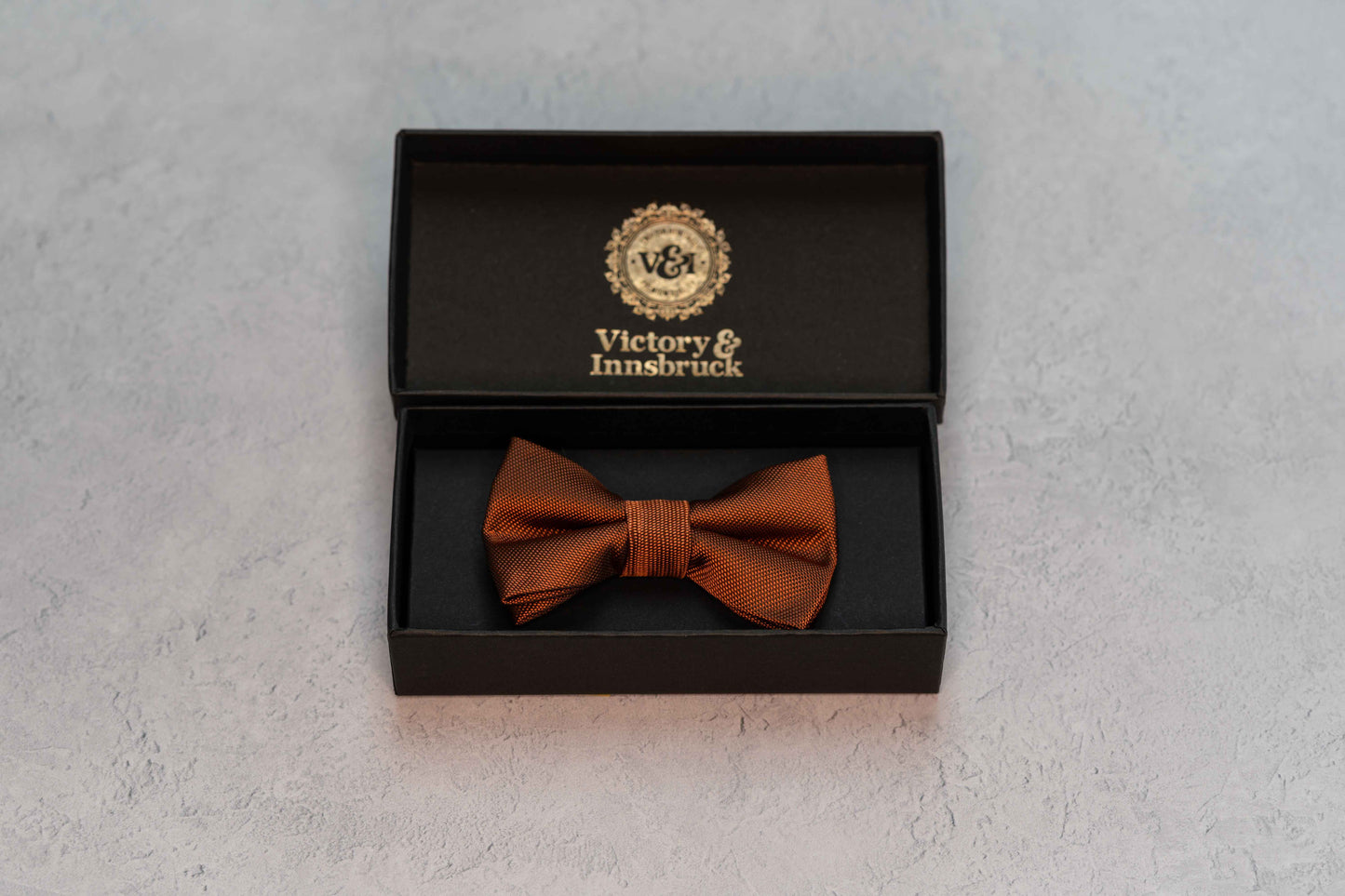 BOY'S RUST TEXTURED BOW TIE