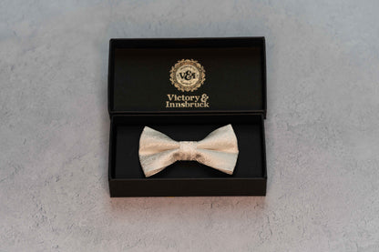 BOY'S IVORY PAISLEY BOW TIE