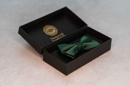 BOY'S EMERALD GREEN TEXTURED BOW TIE