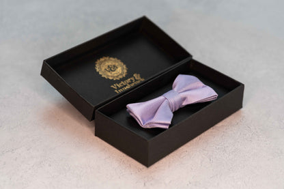 BOY'S LAVENDER TEXTURED BOW TIE