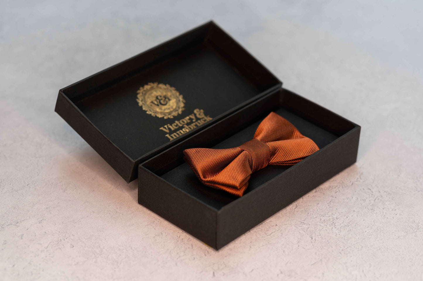 BOY'S RUST TEXTURED BOW TIE