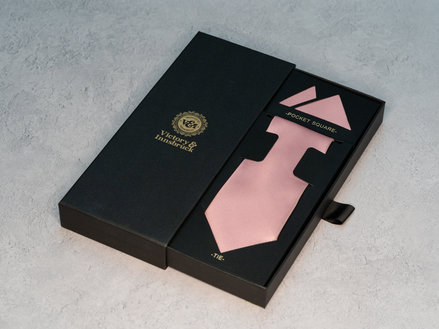 DUSTY PINK TEXTURED TIE SET