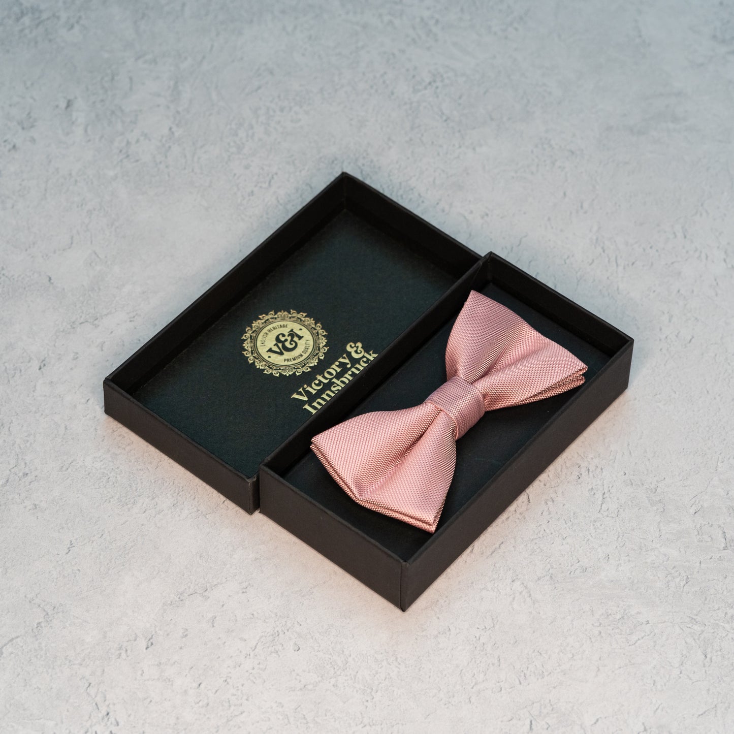 Dusty Pink Textured Bow Tie