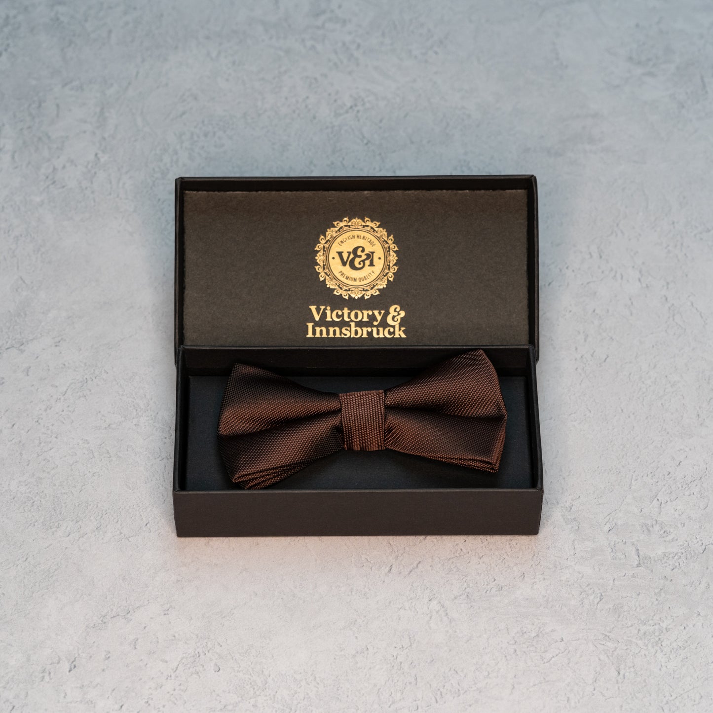 Chocolate Brown Textured Bow Tie