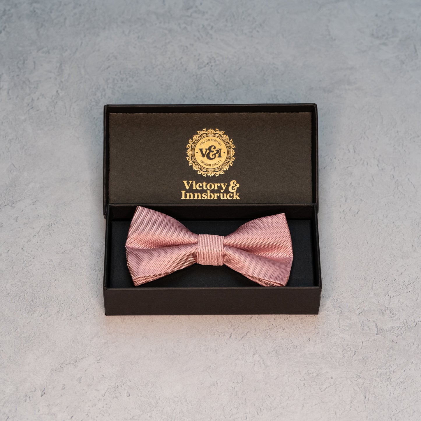 Dusty Pink Textured Bow Tie
