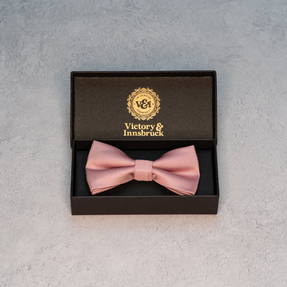Dusty Pink Textured Bow Tie