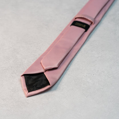 BOY'S DUSTY PINK TEXTURED TIE & POCKET SQUARE