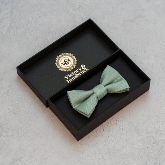 BOY'S SAGE GREEN TEXTURED BOW TIE
