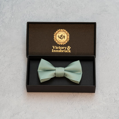 BOY'S SAGE GREEN TEXTURED BOW TIE