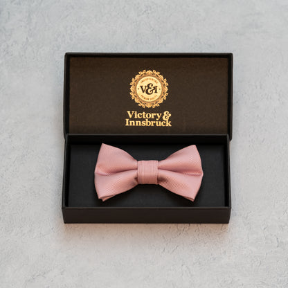 BOY'S DUSTY PINK TEXTURED BOW TIE