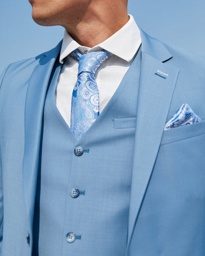 Bond Ocean Blue Three Piece Suit