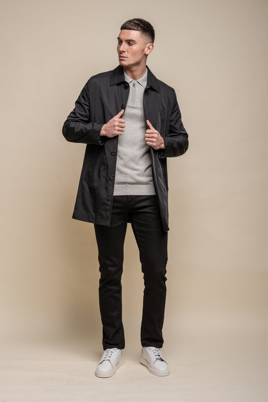 Barracuda Overcoat Black