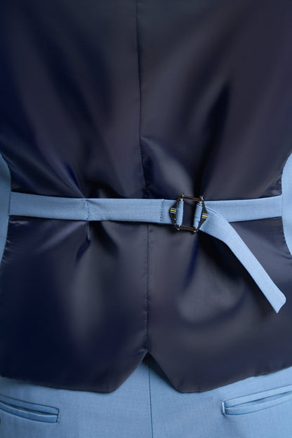 Bond Ocean Blue Three Piece Suit