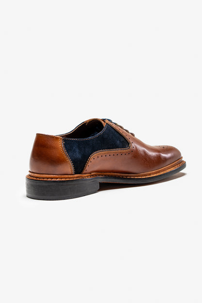 Brentwood Shoes Tan Navy