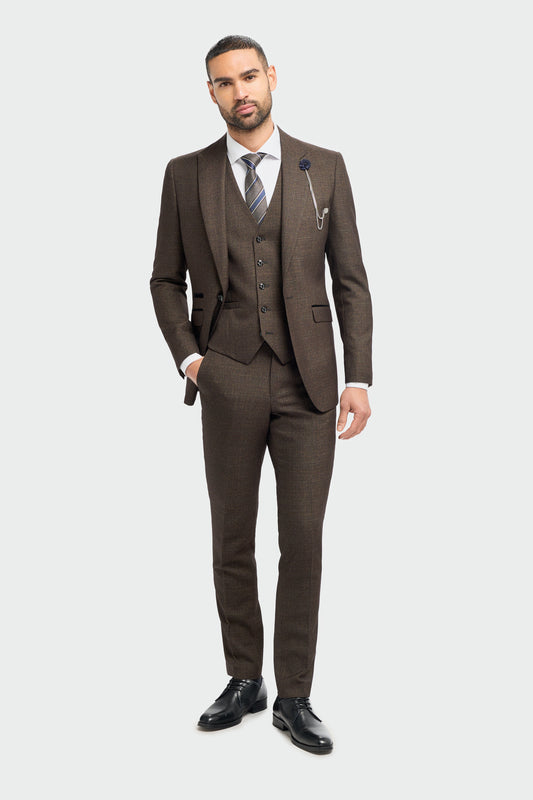 Caridi Brown Three Piece Suit