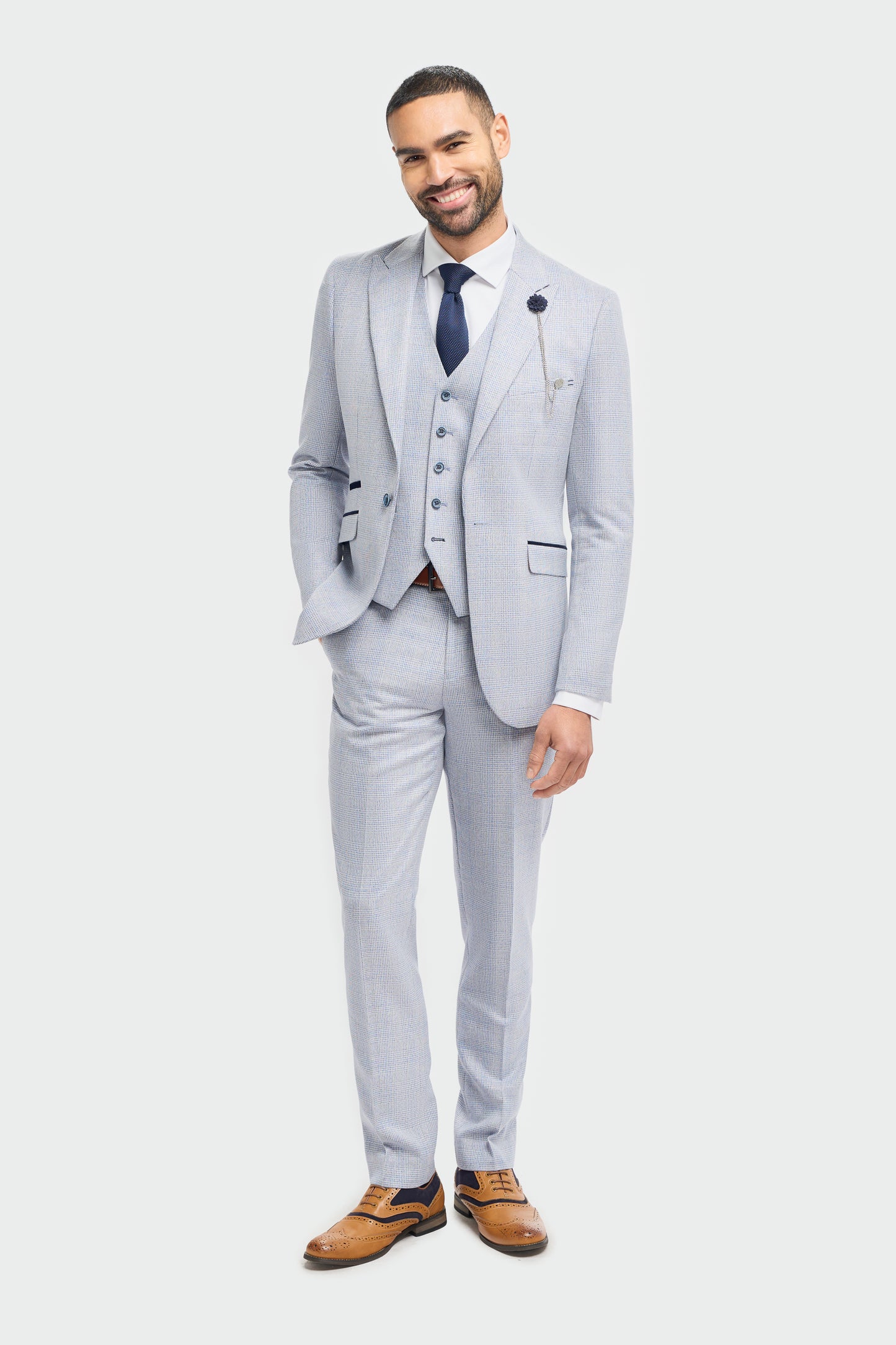 Caridi Sky Three Piece Suit