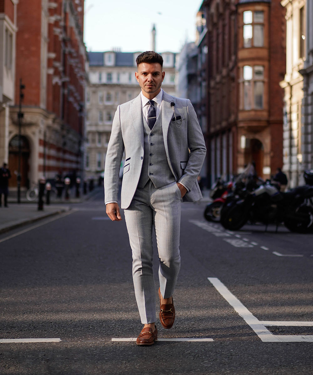 Caridi Sky Three Piece Suit