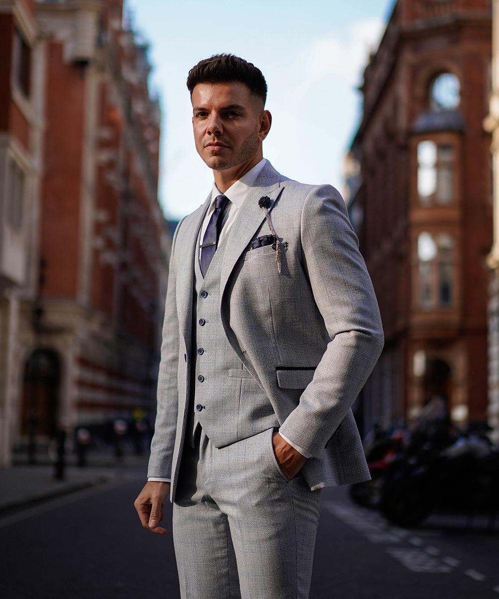 Caridi Sky Three Piece Suit