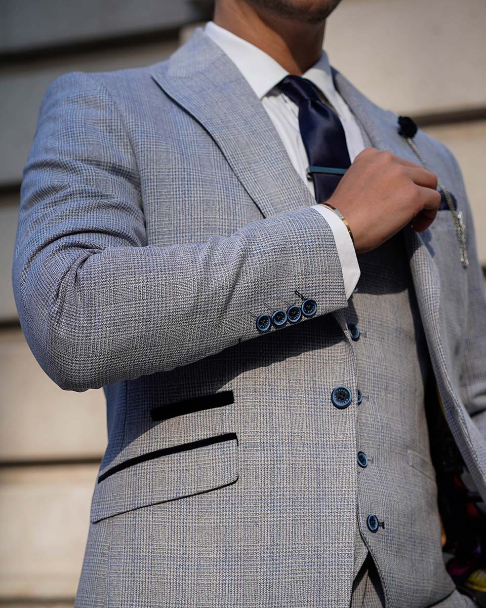 Caridi Sky Three Piece Suit