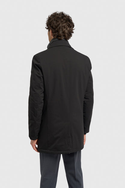 Heston Overcoat Black