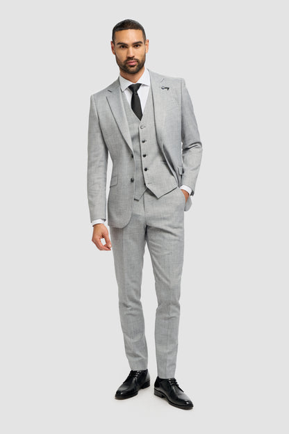 Malibu Grey Three Piece Suit