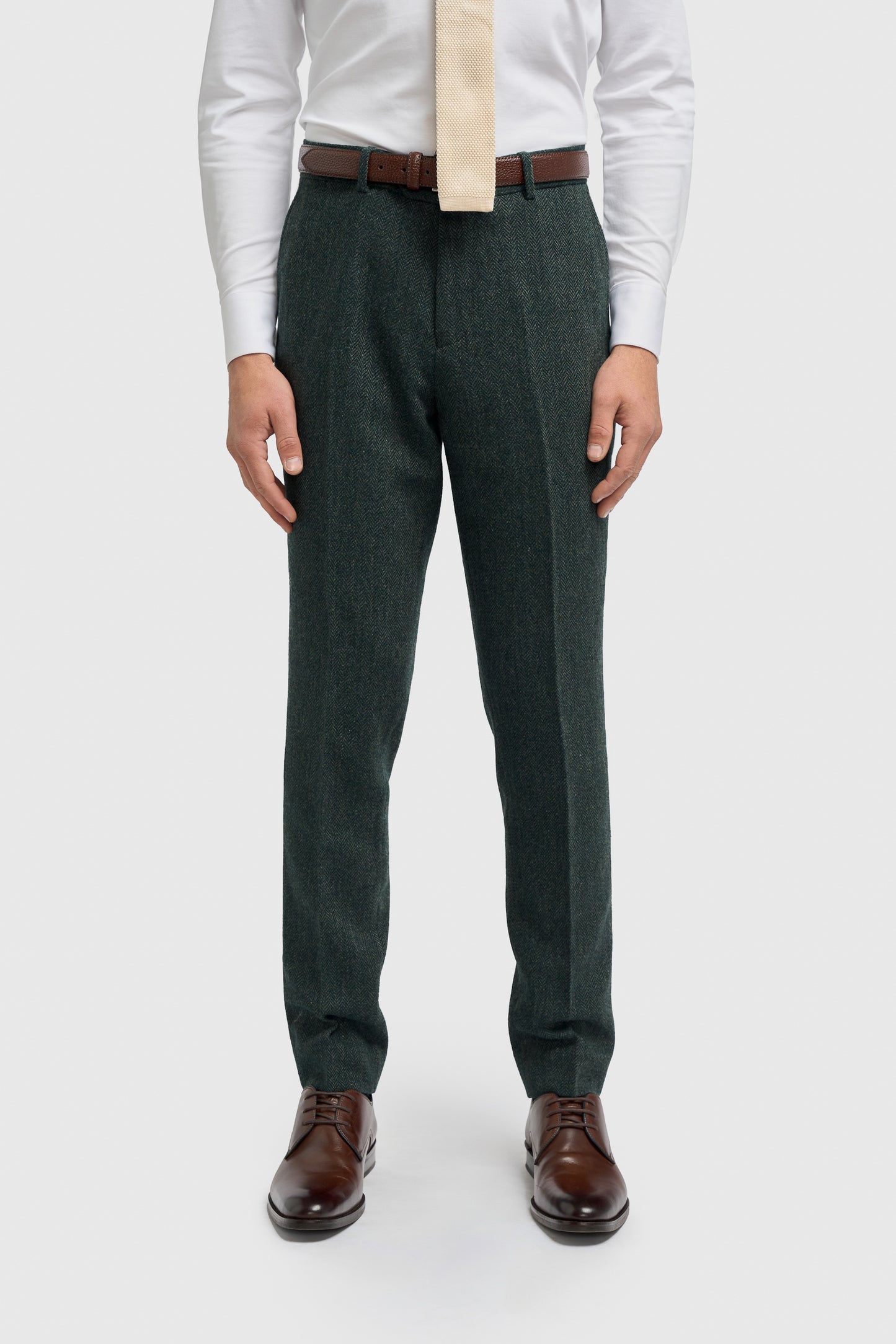Thomas Lush Olive Tweed Trouser