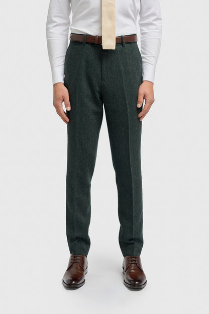 Thomas Lush Olive Tweed Trouser