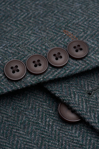 Thomas Lush Olive Tweed Blazer