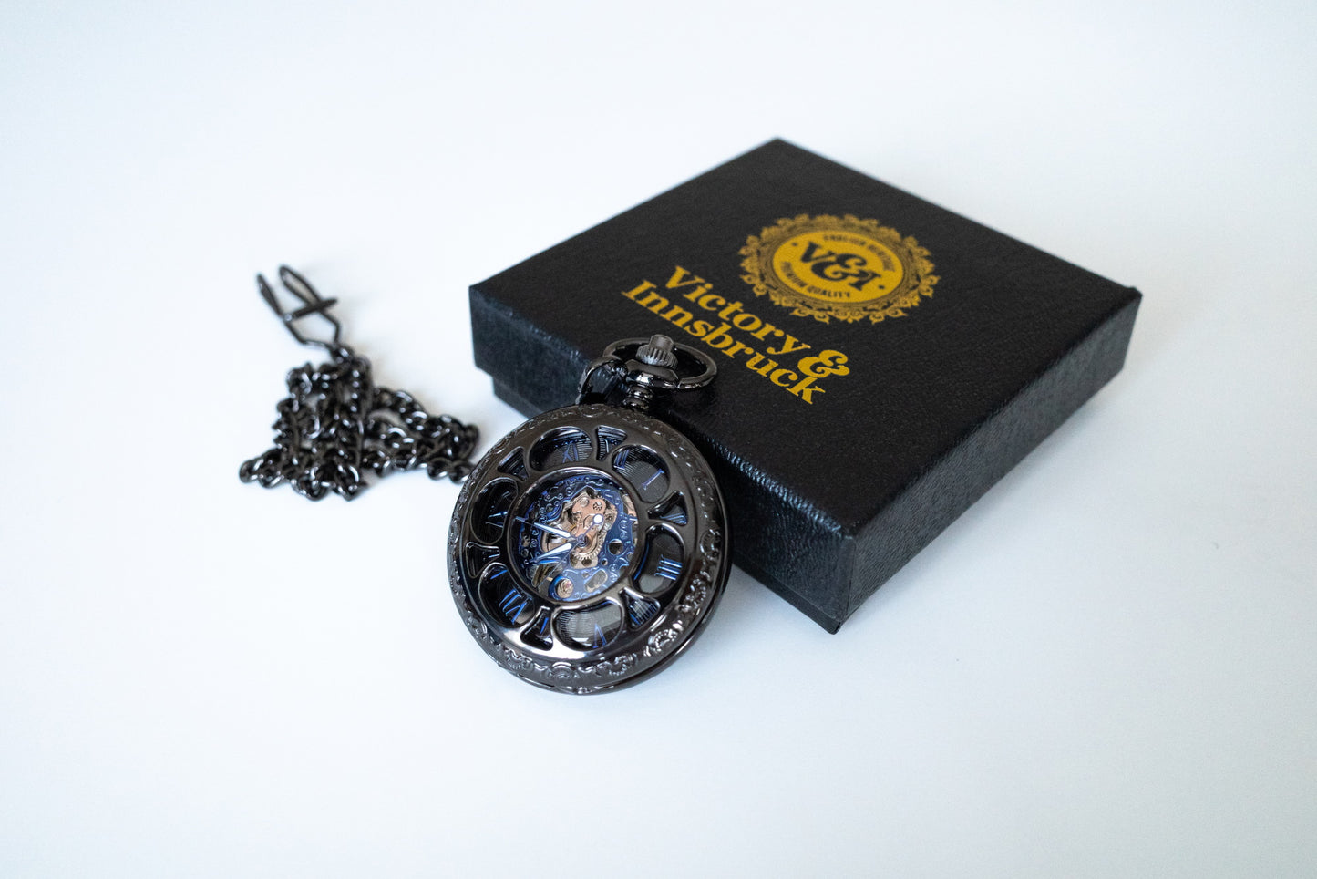 Steampunk Pocket Watch | Gunmetal | The Armstrong