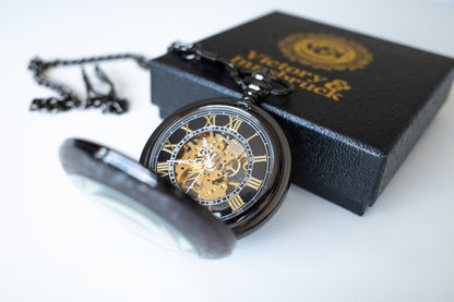 Steampunk Pocket Watch | Gunmetal | The Stephenson