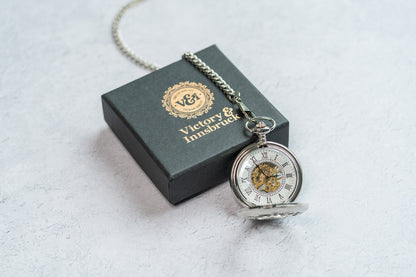 Steampunk Pocket Watch | Silver | The Milburn