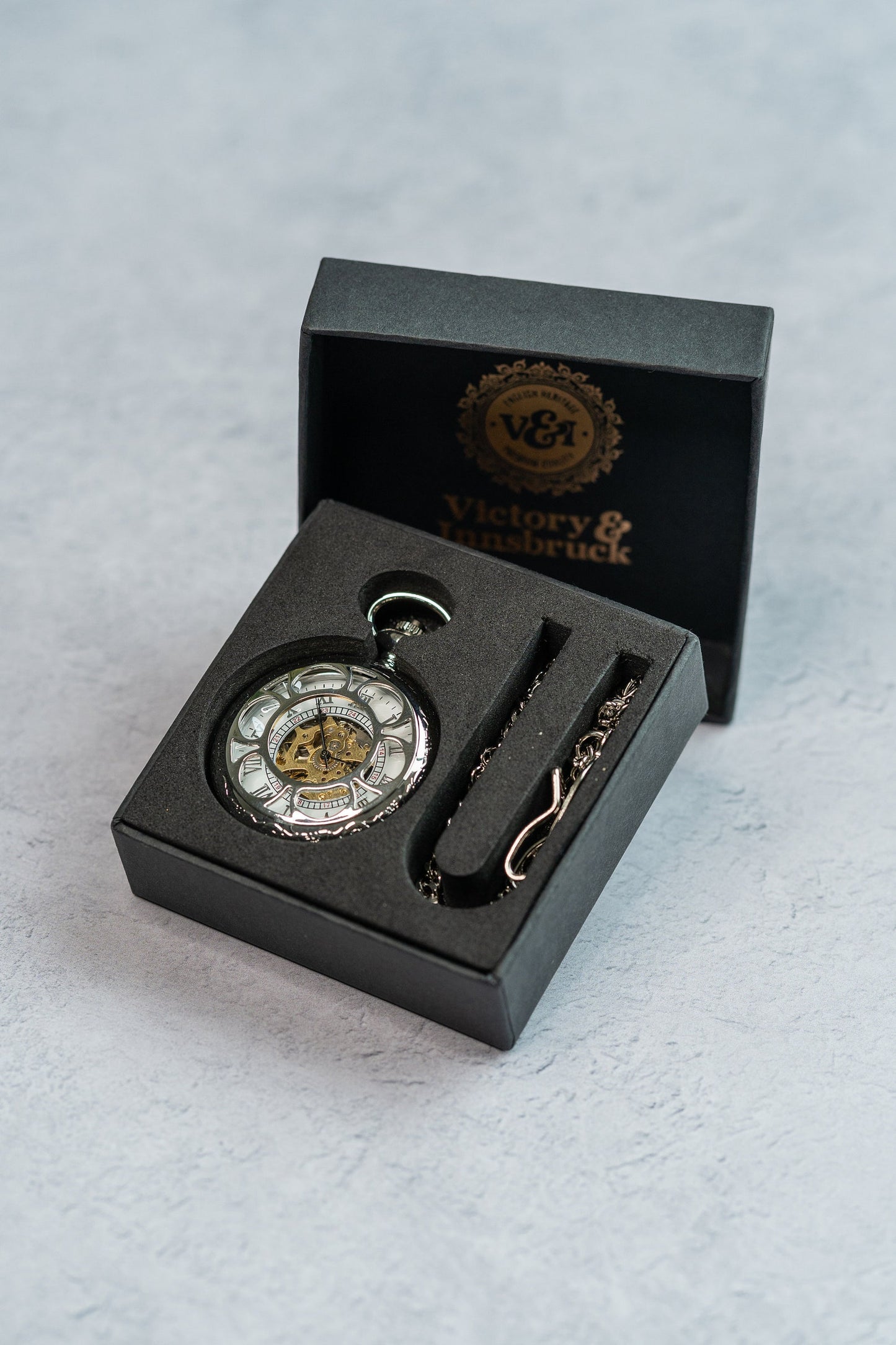 Steampunk Pocket Watch | Silver | The Milburn